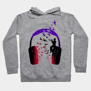 Headphone Music Trumpet Hoodie